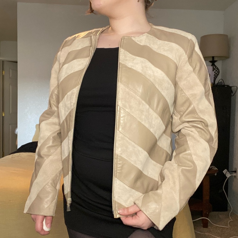 Vintage suede & leather jacket